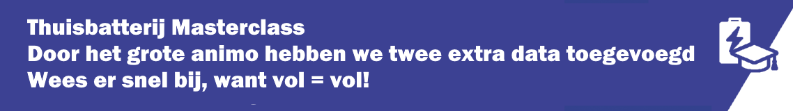 Thuisbatterij  Masterclass