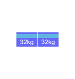 Blubase Connect 2 panelen 1895-2010MM - Montageset Zuid Landscape