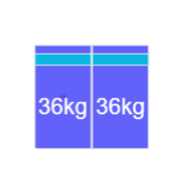 Blubase Connect Montageset Zuid portrait - 2 panelen 1035-1150MM