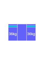 Blubase Connect Montageset Zuid portrait - 3 panelen 1035-1150MM