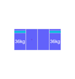 Blubase Connect Montageset Zuid portrait - 4 panelen 1035-1150MM