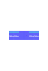 Blubase Connect Montageset Zuid portrait - 6 panelen 1035-1150MM
