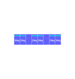 Blubase Connect Montageset Zuid portrait - 8 panelen 1035-1150MM