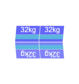 Blubase Connect 4 Panelen montageset Oost/West Landscape 1757-1894MM
