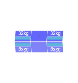 Blubase Connect 6 Panelen montageset Oost/West Landscape 1895-2010MM