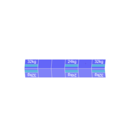 Blubase Connect 12 Panelen montageset Oost/West Landscape 1895-2010MM