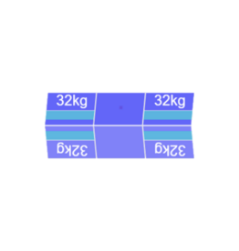 Blubase Connect 6 Panelen montageset Oost/West Landscape 2011-2126MM
