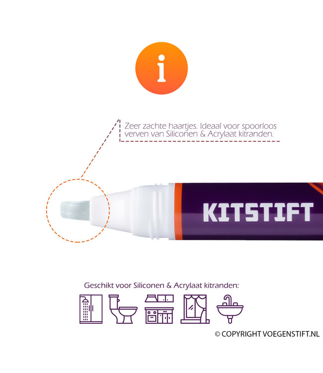 Tulipaint Kitstift / Siliconenkit verven
