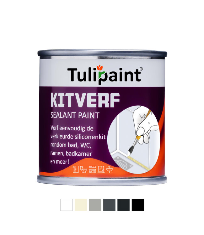 Tulipaint Kitverf 125ml / Siliconenkit verven