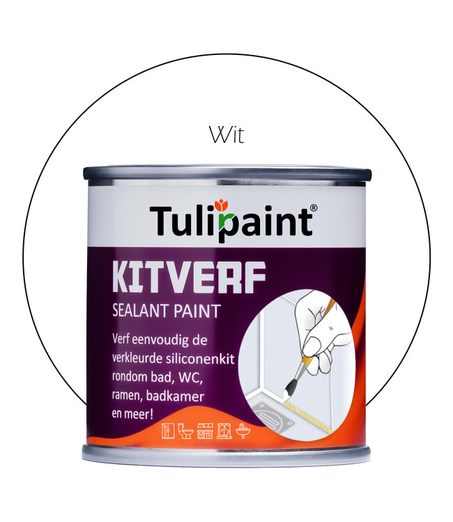 Tulipaint Kitverf 125ml / Siliconenkit verven