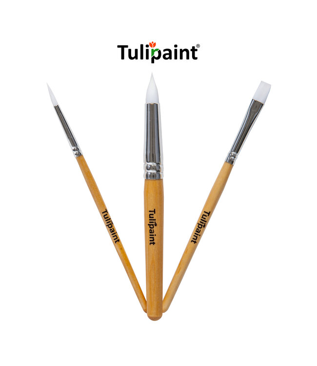 Tulipaint kwasten set van 3 stuks