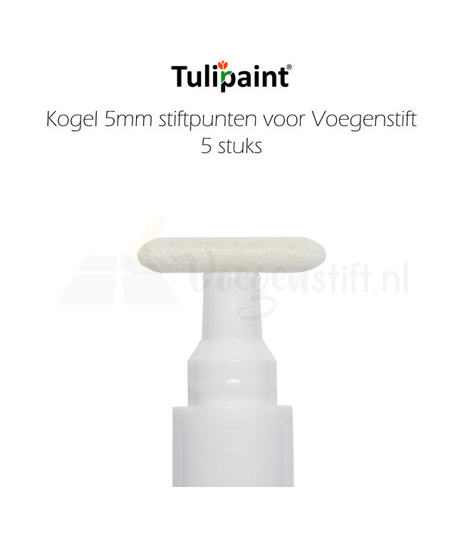 Tulipaint Kogel 5mm reservepunten voor Voegenstift (5 stuks)