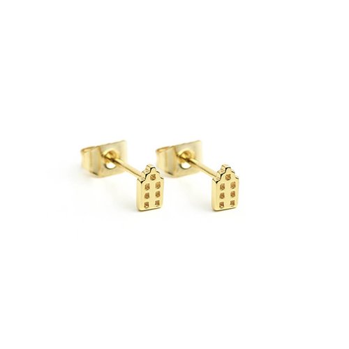 The Jordaan Studs Gold Plated 
