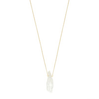 Clear Necklace Gold Plated