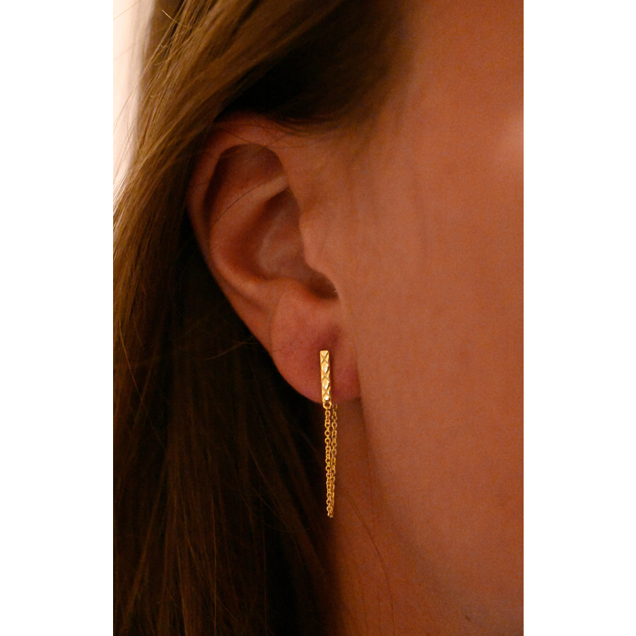 Metropolis Earrings Gold Plated-3