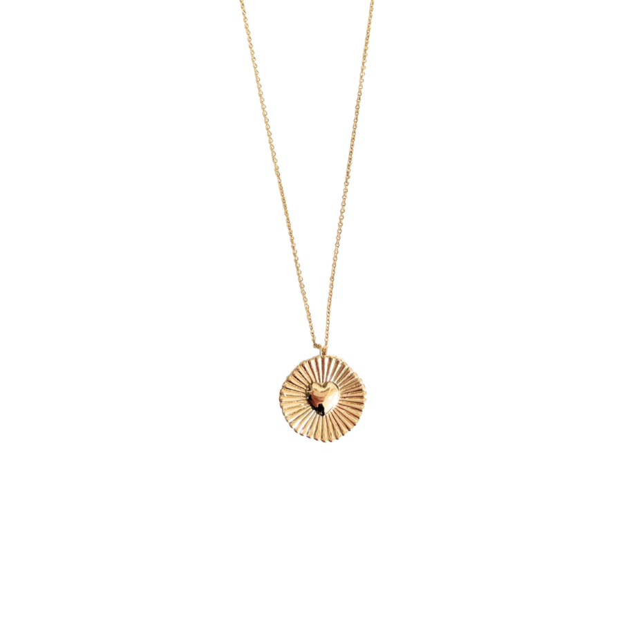 Heart Necklace Gold Plated-2