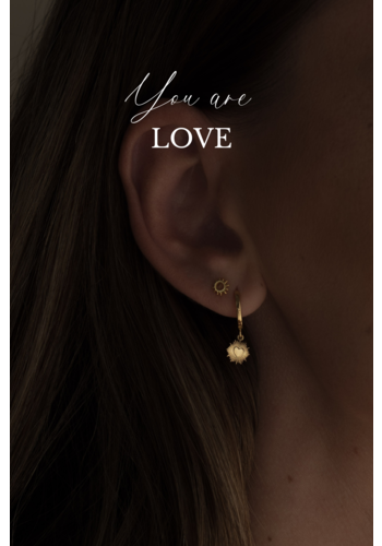 Heart Hoops Gold Plated 