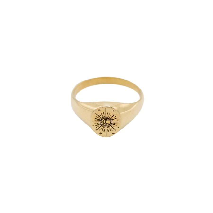 Galaxy Signet Ring Verguld-3