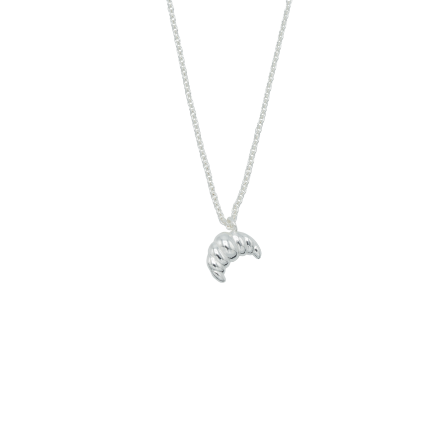 Croissant Ketting Zilver-2