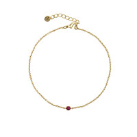 thumb-Garnet Bracelet Gold Plated-2