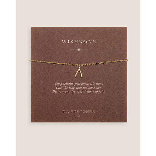Wishbone Bracelet Gold Plated 