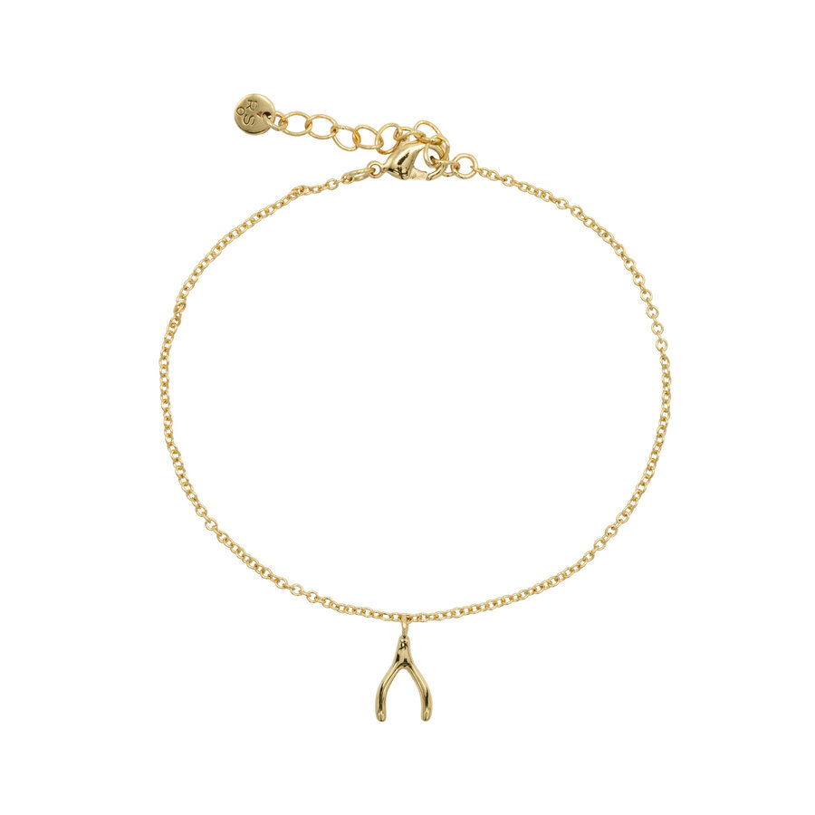 Wishbone Bracelet Gold Plated-2