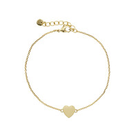 thumb-Heart of gold Bracelet Gold Plated-2
