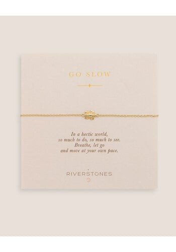 Go Slow Armband Verguld 