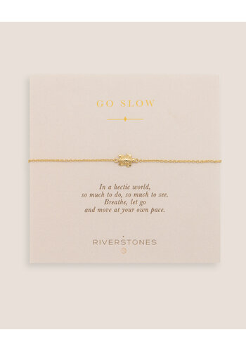 Go Slow Bracelet Gold Plated 
