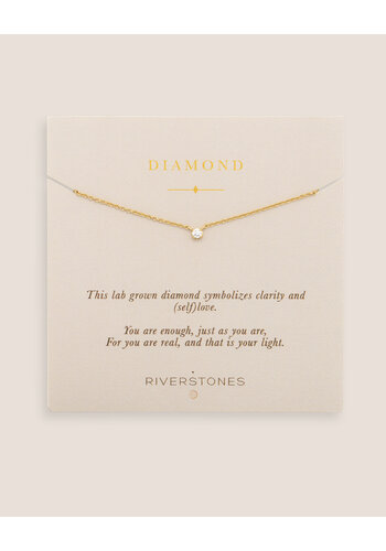 Diamond Ketting Verguld 