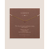 Garnet Necklace Gold Plated