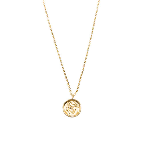 Mom Necklace Gold Plated 