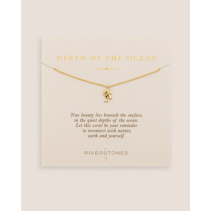Coral Necklace Gold Plated-1