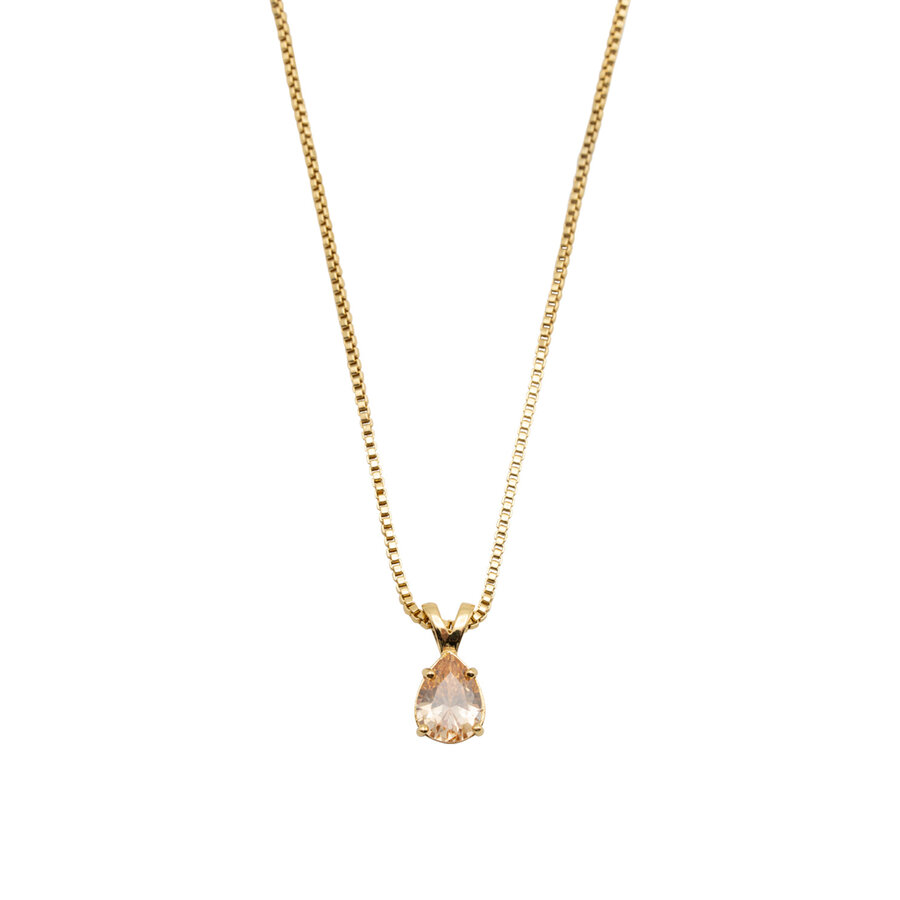 Drop Necklace Gold Plated-3