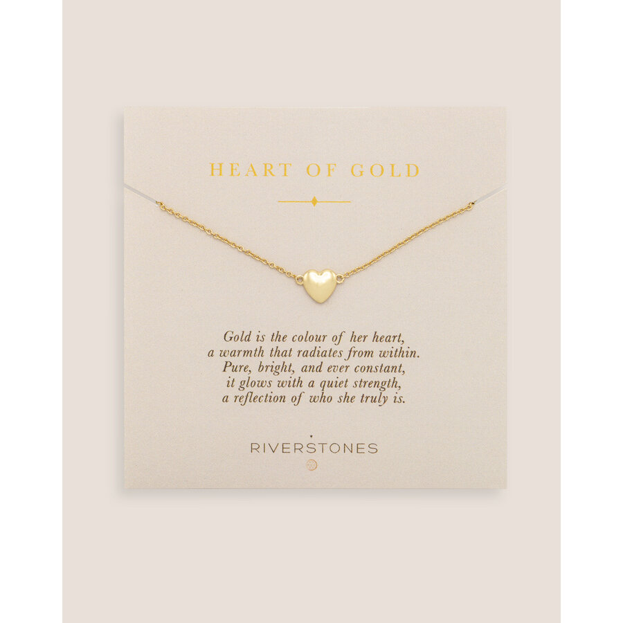 Heart of Gold Necklace Gold Plated-1