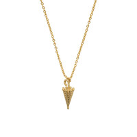 thumb-Dance in the rain Necklace Gold Plated-2