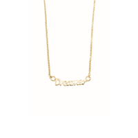 thumb-Never stop dreaming Necklace Gold Plated-2