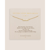 thumb-Never stop dreaming Necklace Gold Plated-1
