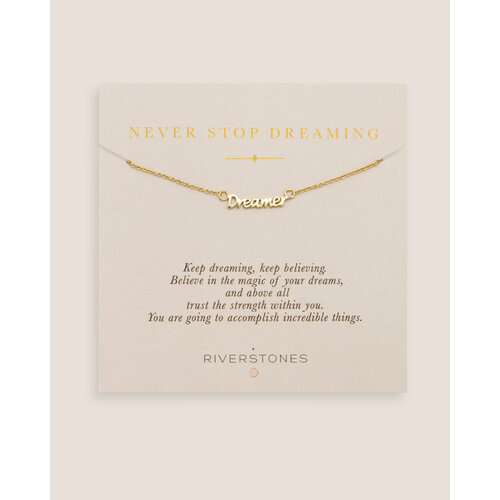 Never stop dreaming Necklace Gold Plated 