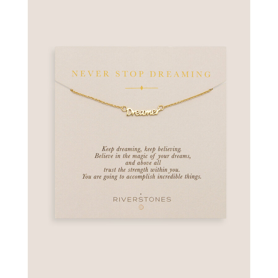 Never stop dreaming Necklace Gold Plated-1