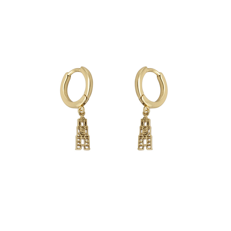 Domtoren Utrecht Earrings Gold Plated-2