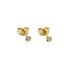 Diamond Studs Gold Plated