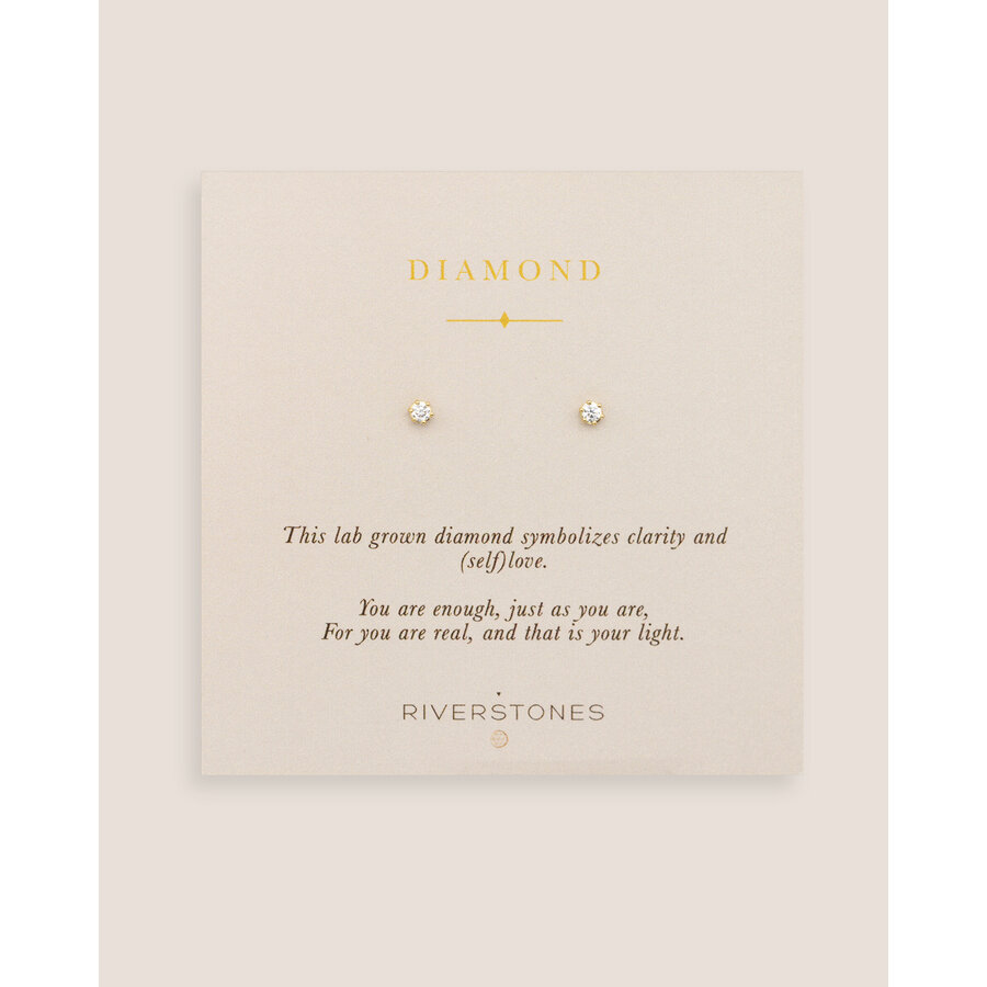 Diamond Studs Verguld-2