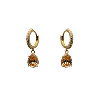 thumb-Drop Hoops Gold Plated-4