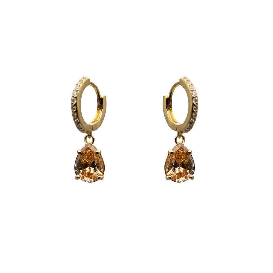Drop Hoops Gold Plated-4