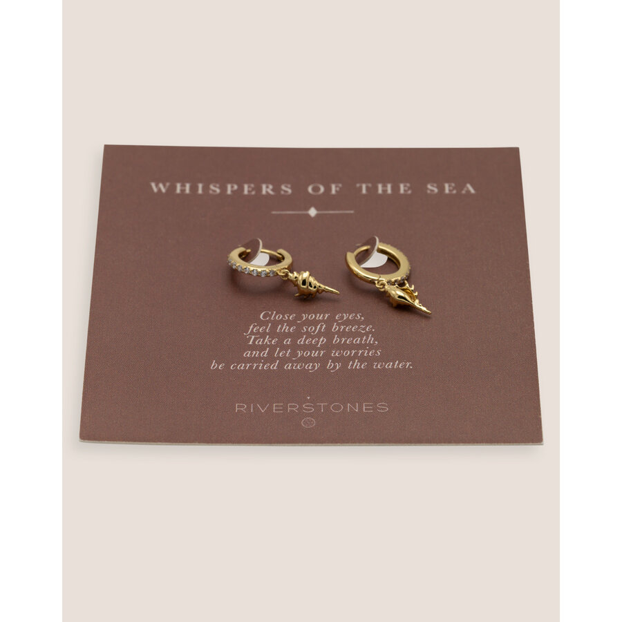 Shell Hoops Gold Plated-4