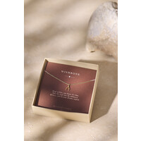 thumb-Wishbone Necklace Gold Plated-3