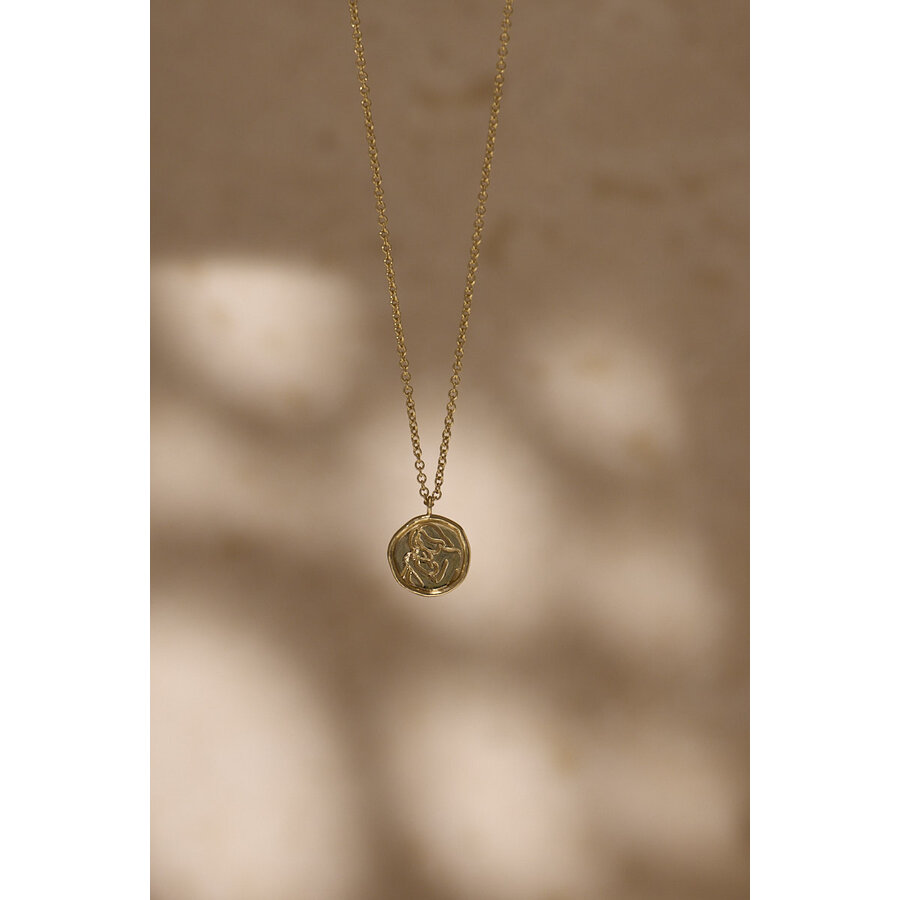 Mom Necklace Gold Plated-5