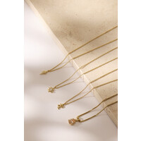 thumb-Drop Necklace Gold Plated-5