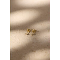 thumb-Diamond Studs Gold Plated-3